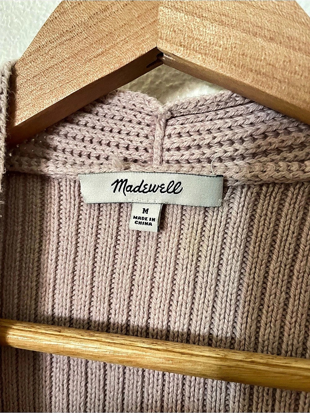 Madewell Cotton Nolan Ribbed Open Front Cozy Cardigan Size Medium - Picture 3 of 4